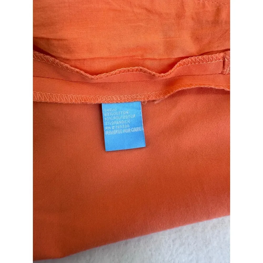 J McLaughlin Coral Scallop Hem Tailored Shorts High Rise Preppy Chic Size 4 - Picture 6 of 6